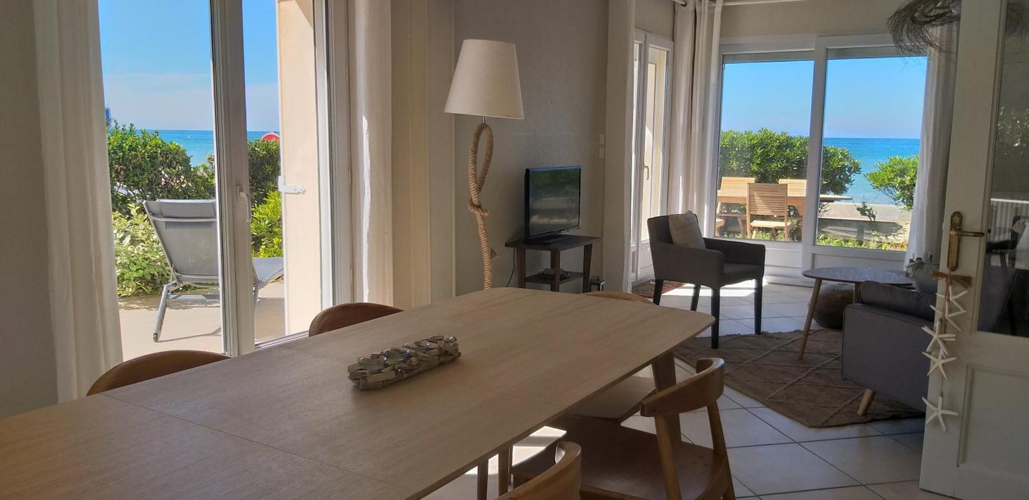 Vue Exceptionnelle En Front De Mer, 8 Personnes Ver-sur-Mer Exterior foto
